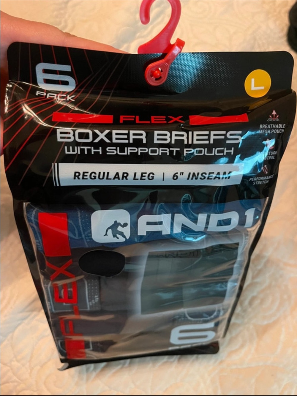 And1 Black Boxer Briefs - 6 Pack